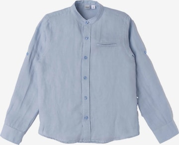 IDO COLLECTION Regular fit Button Up Shirt 'Ml' in Blue: front