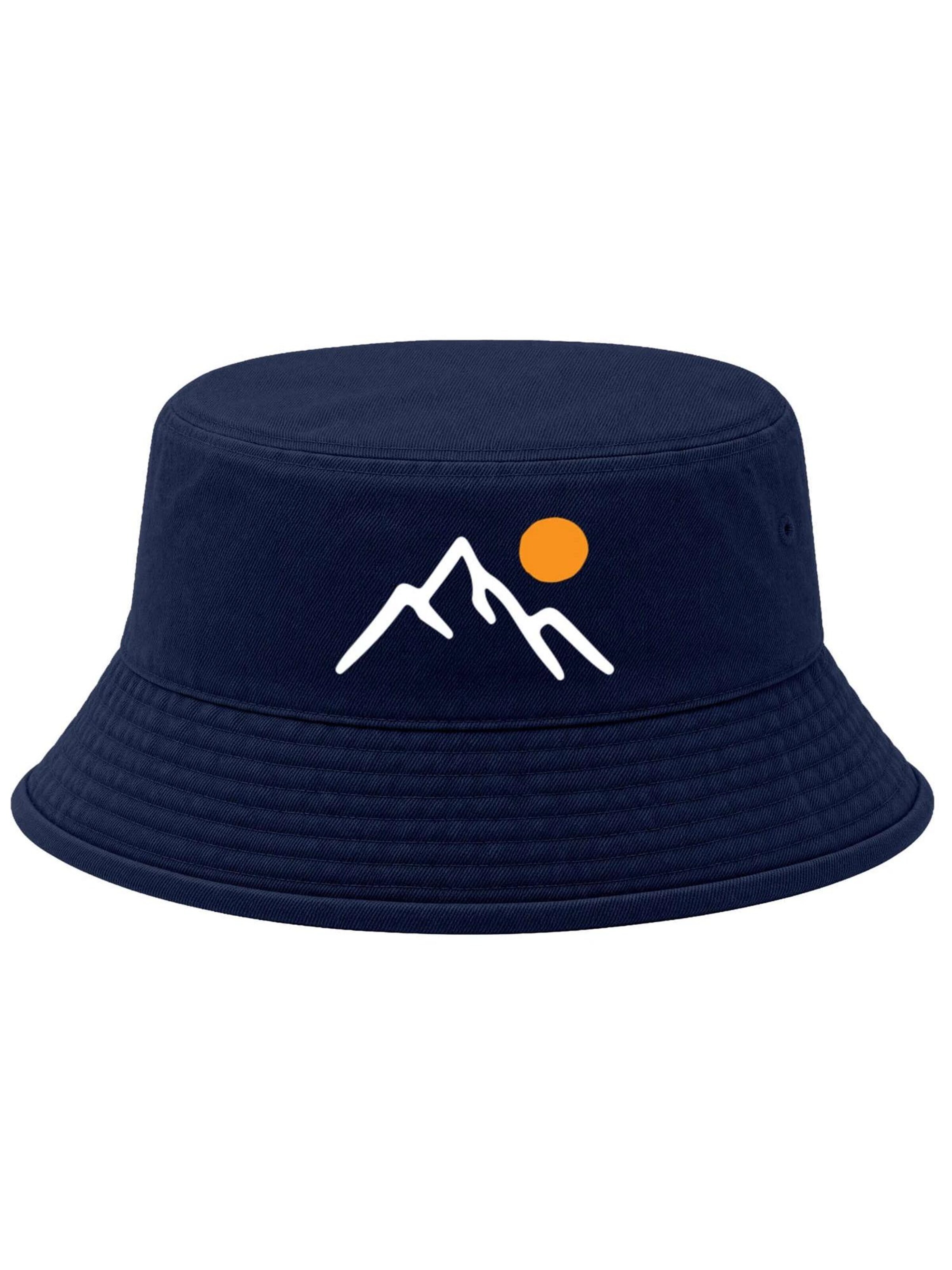Neverless Hat 'Mountain Sun' in Blue: front