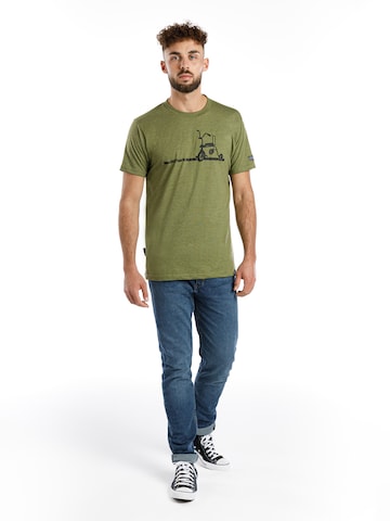 SPITZBUB T-Shirt 'Erich' in Grün