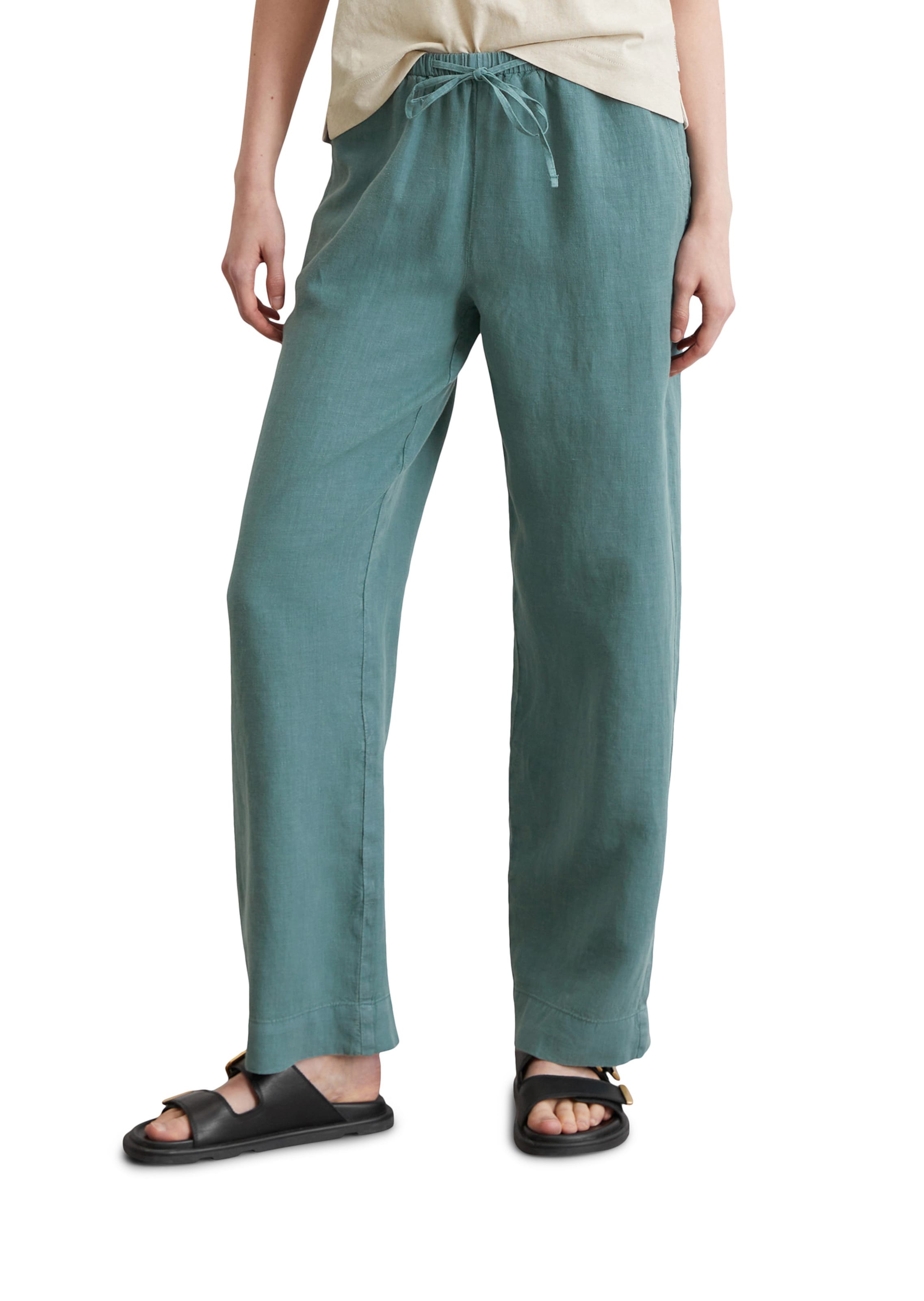 Marc O'Polo Regular Pants in Green: front