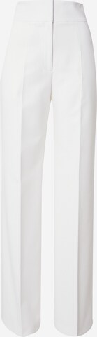 HUGO Wide leg Trousers with creases 'Himia' in White: front