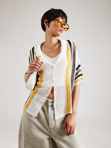 TOPSHOP Strickjacke in Weiß: Vorderseite