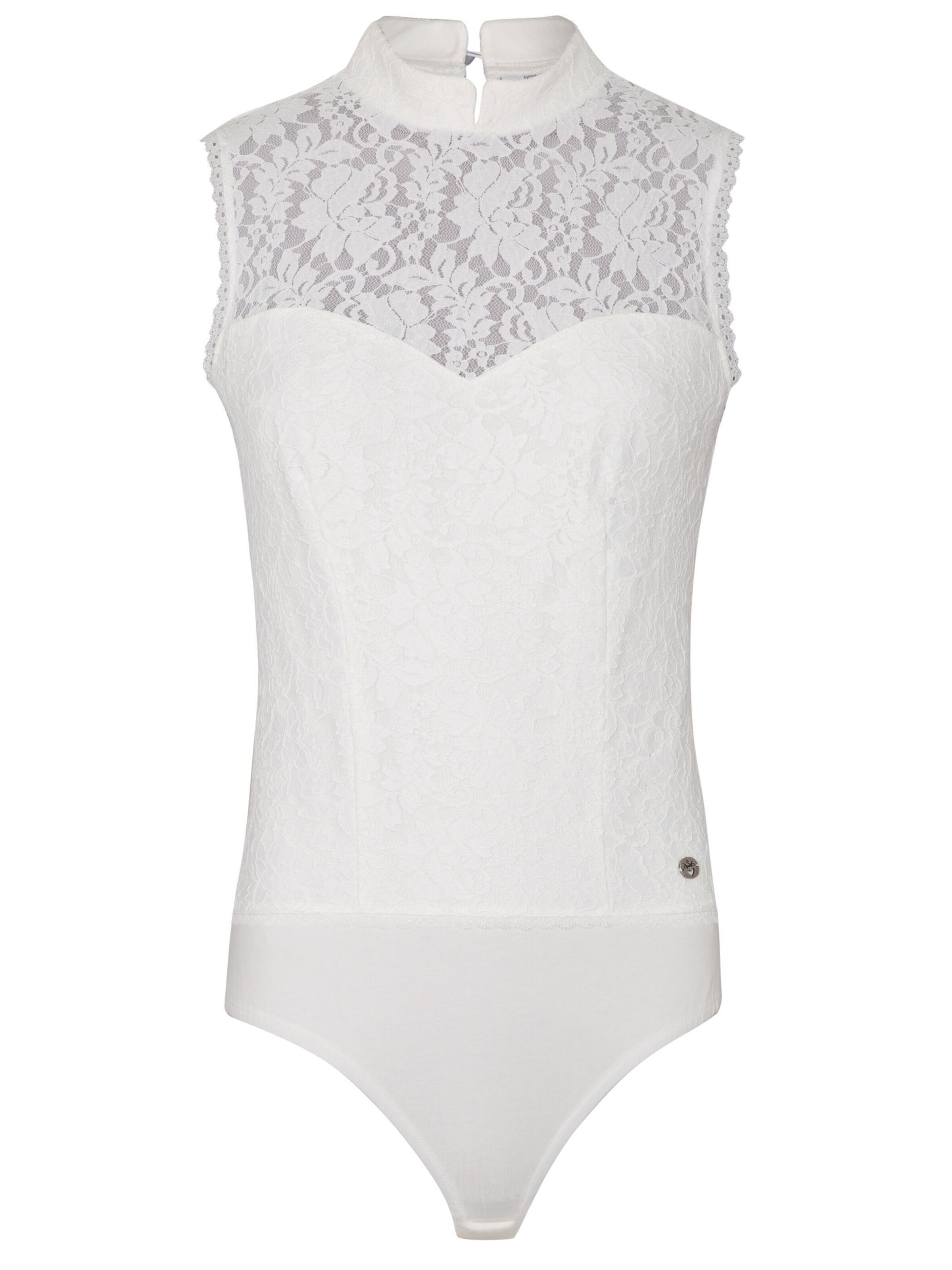 SPIETH & WENSKY Shirt bodysuit 'Adina' in White: front
