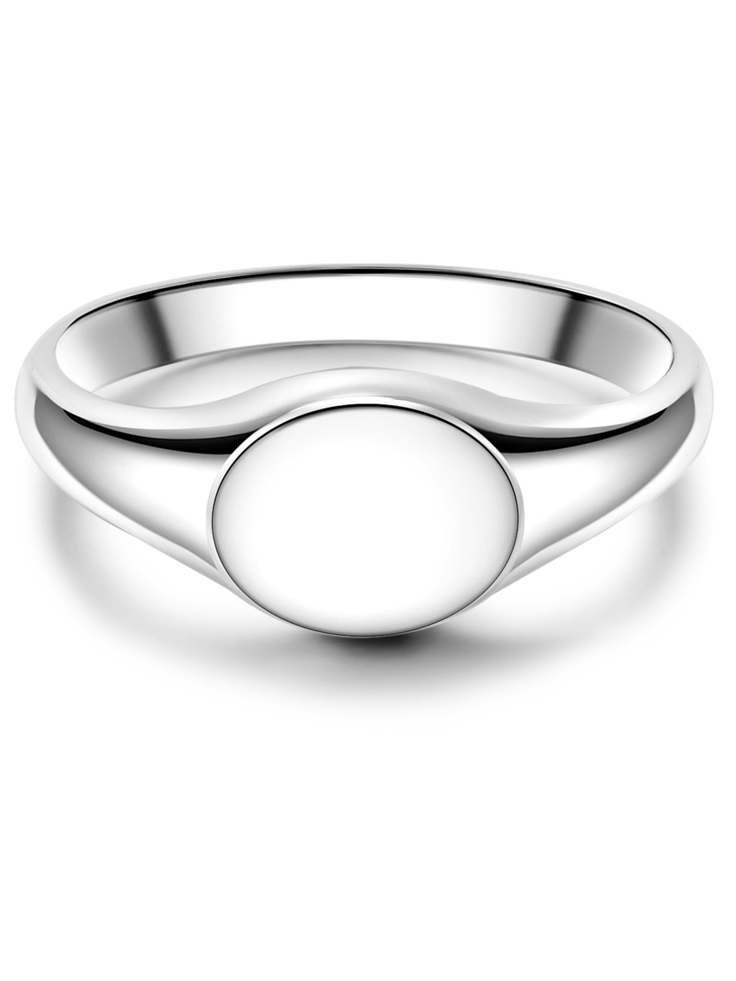 Männerglanz Ring in Zilver: voorkant