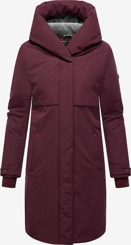 Manteau d’hiver 'Domingaa 14' NAVAHOO en rouge : devant
