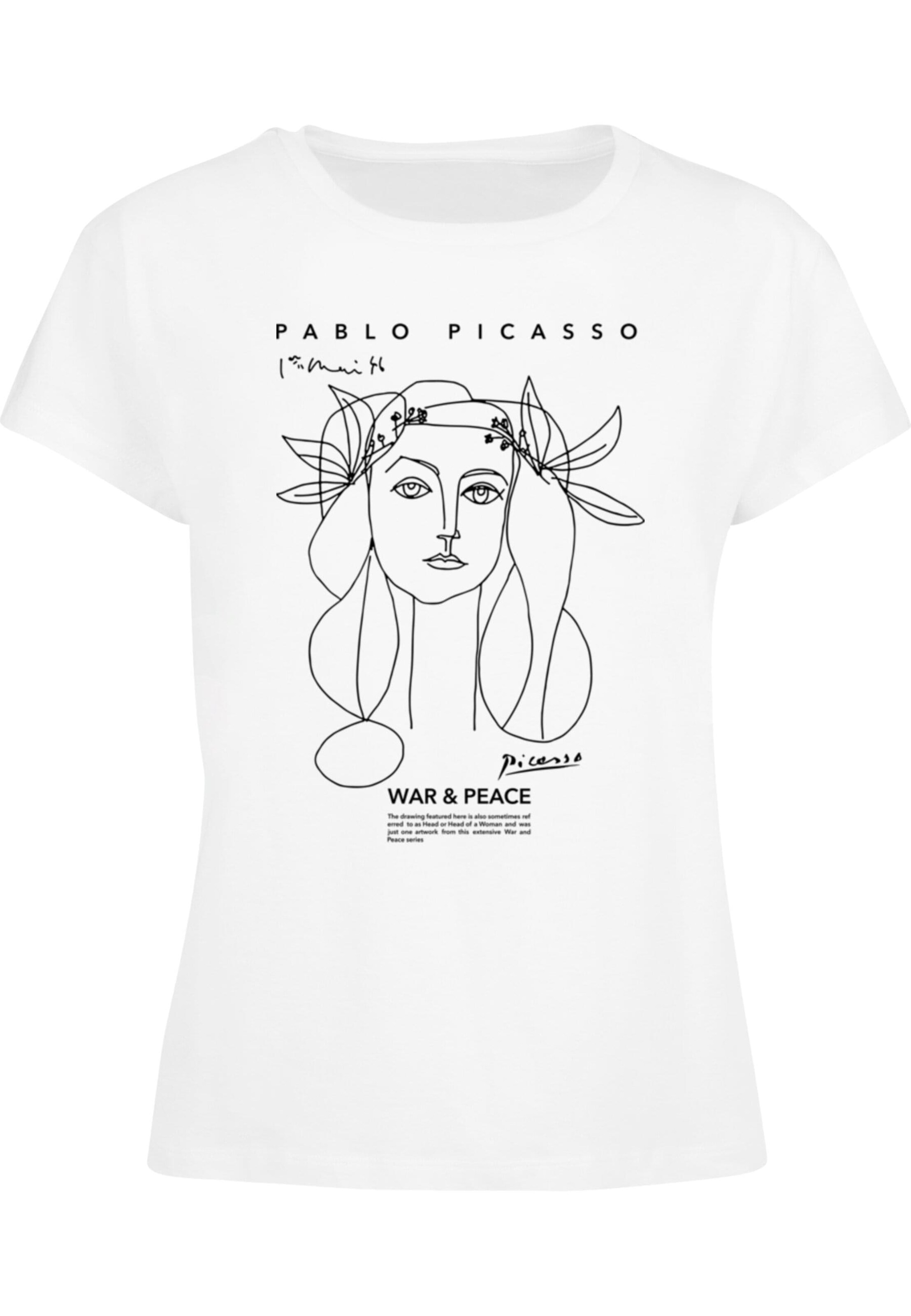 Merchcode Shirt 'APOH - Picasso War And Peace' in White: front