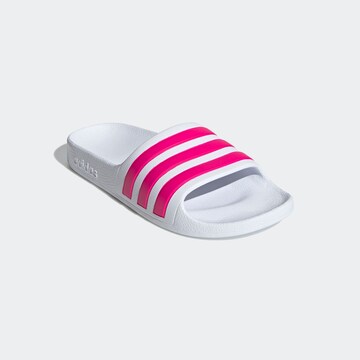 ADIDAS SPORTSWEAR Beach & Pool Shoes 'Adilette Aqua' in White