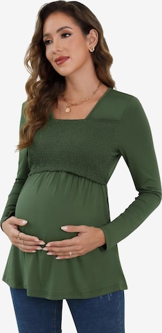 Yesfashion Bluse in Grün: Vorderseite
