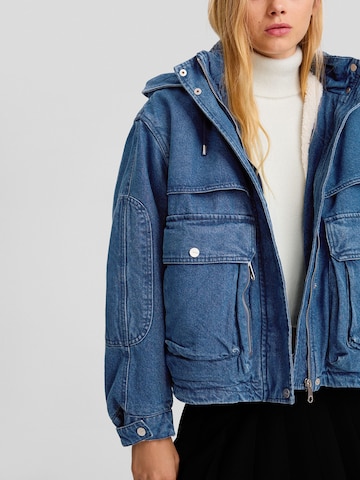 Veste mi-saison Bershka en bleu