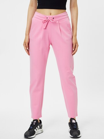 JDY Tapered Pleat-Front Pants 'PRETTY' in Pink: front