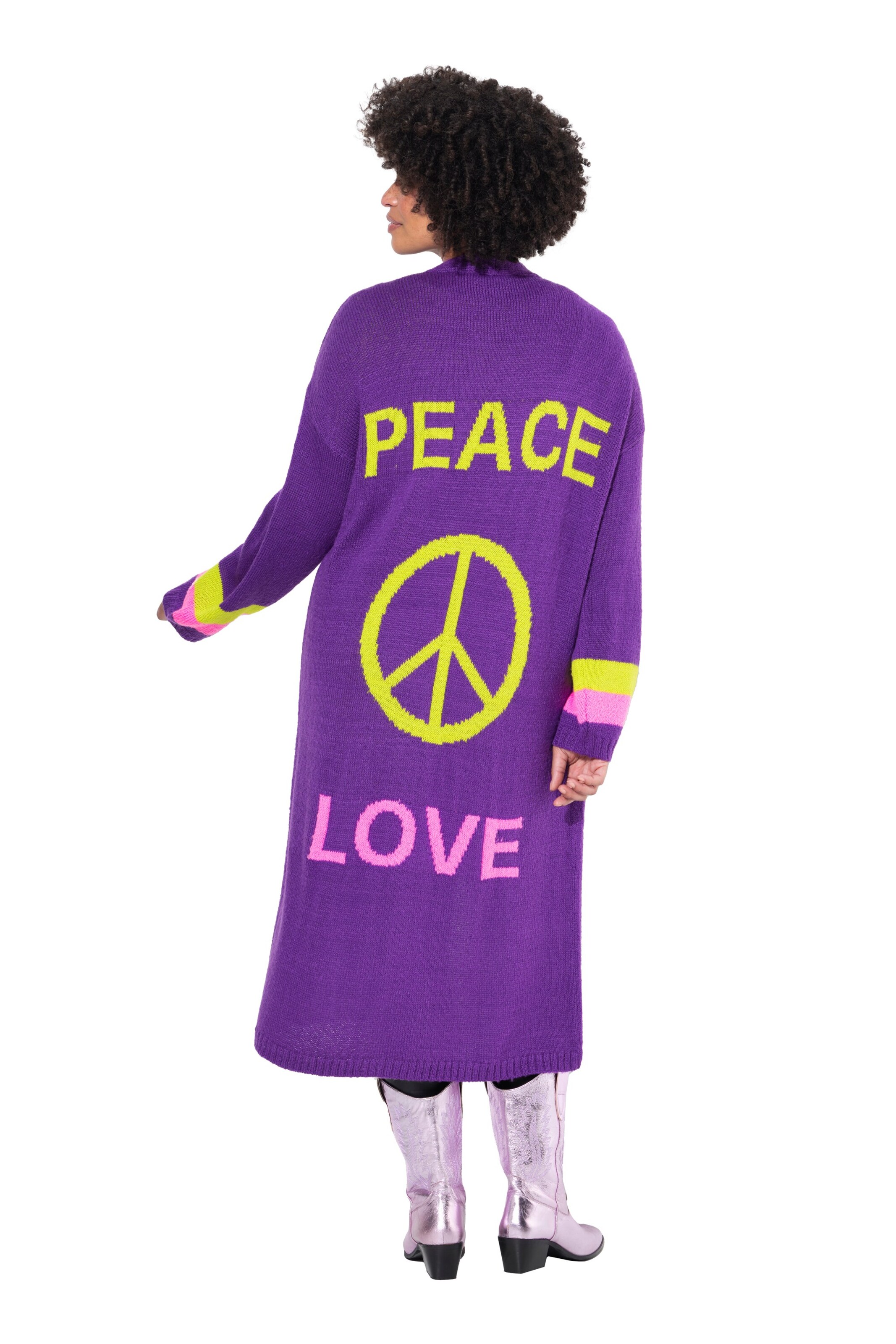 Angel of Style Knit cardigan in Purple