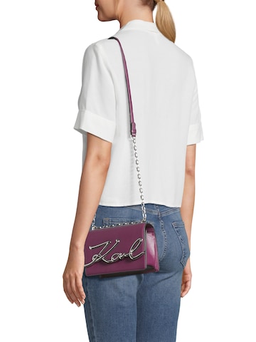 Karl Lagerfeld Чанта с презрамки в лилав