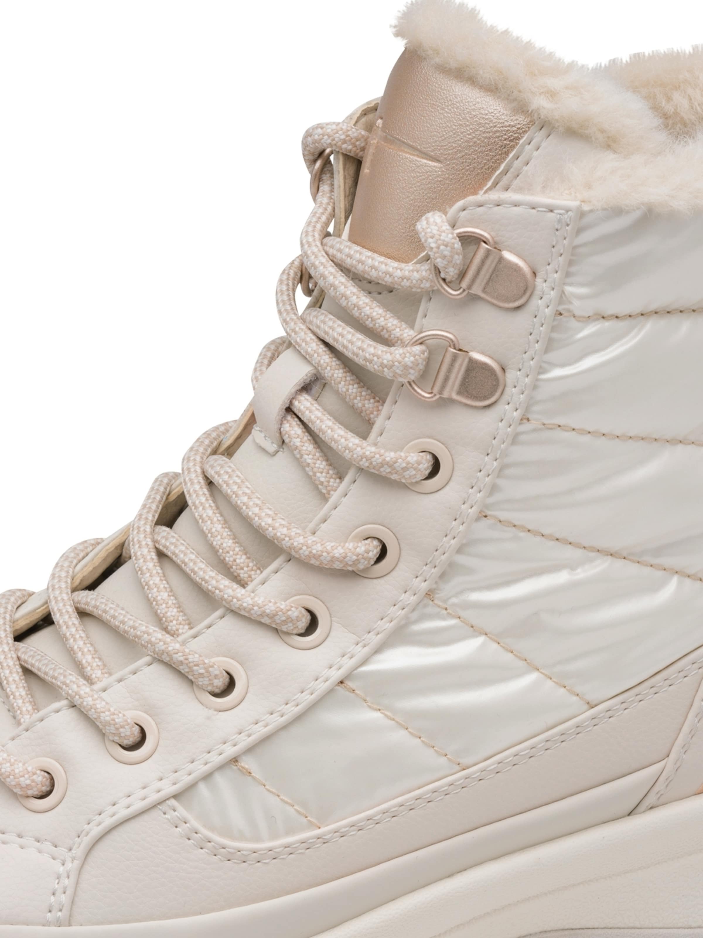 Tamaris Schnürstiefelette in Beige