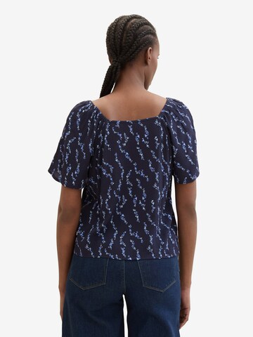 TOM TAILOR DENIM Bluse 'Sweetheart' in Blau