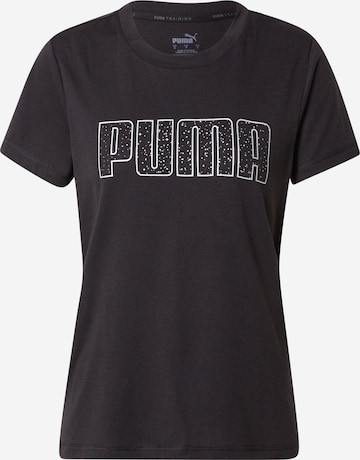 T-shirt fonctionnel 'Starddust' PUMA en noir : devant