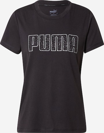 PUMA Sportshirt 'Starddust' in Schwarz: predná strana