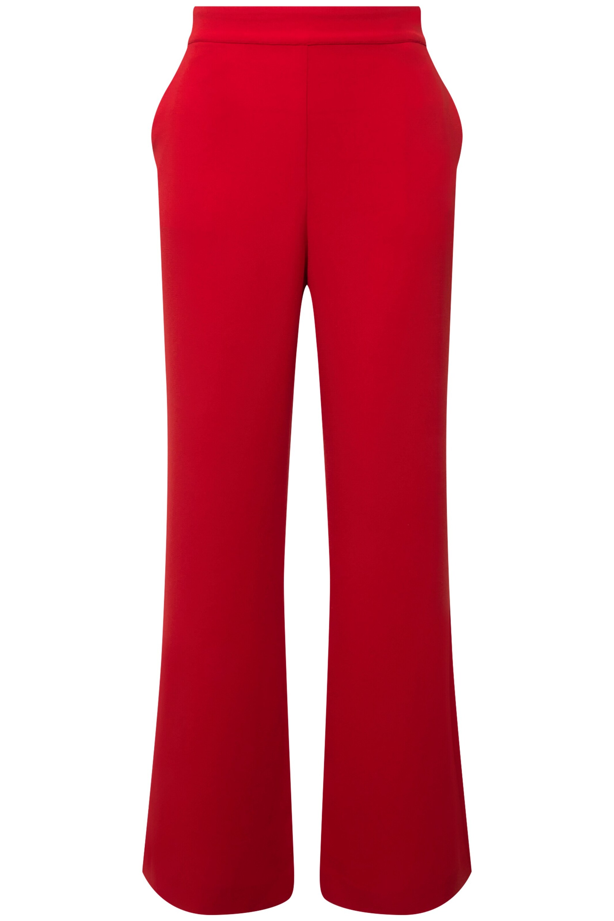Ulla Popken Loosefit Hose in Rot: Vorderseite