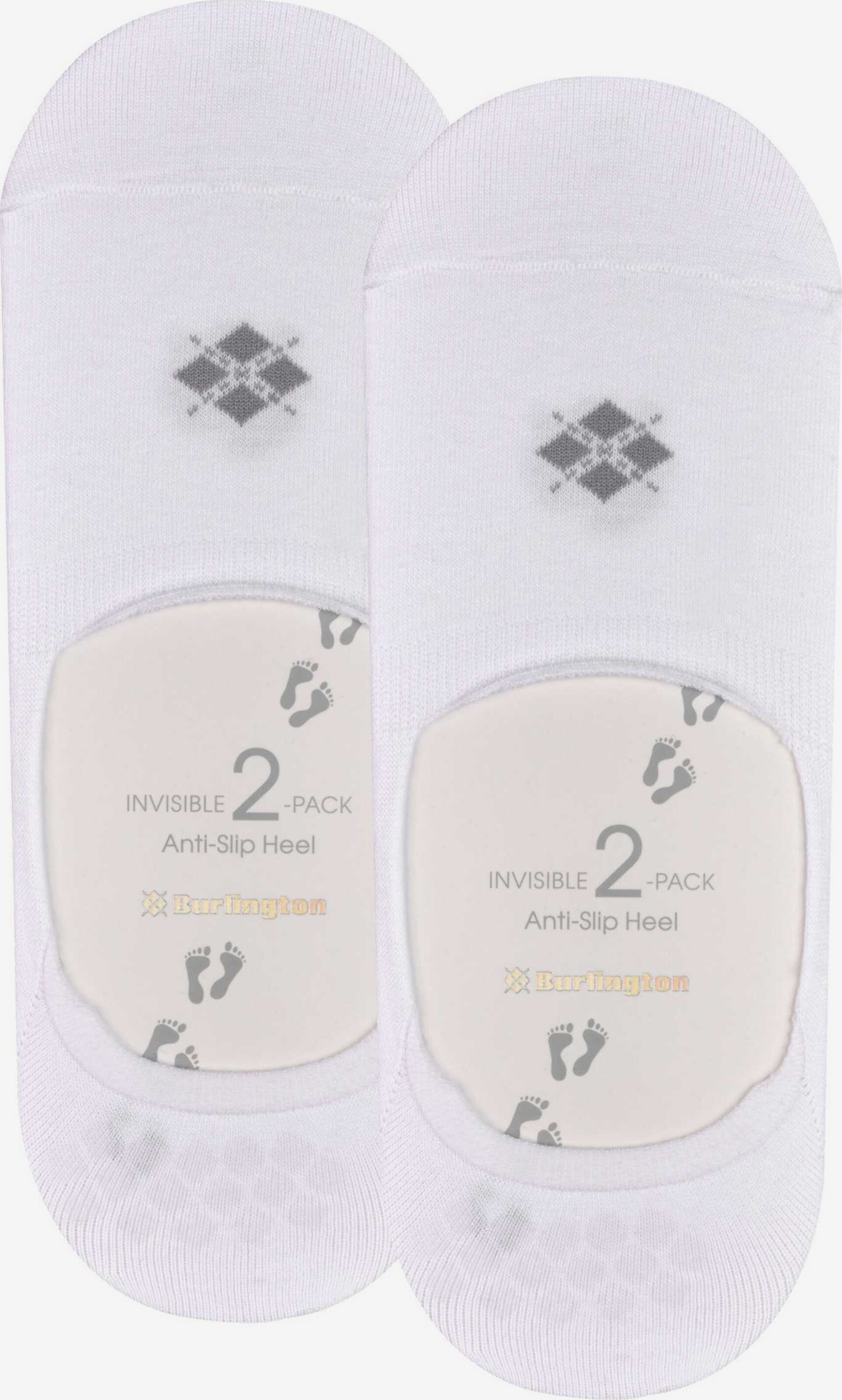 Calcetines Antideslizantes Talón Calcetines Burlington Everyday 2-Pack - Invisibles, Algodón Transpirable, Antideslizantes Calcetines Pinkies Hombre