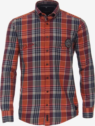 CASAMODA Regular fit Button Up Shirt in Orange: front