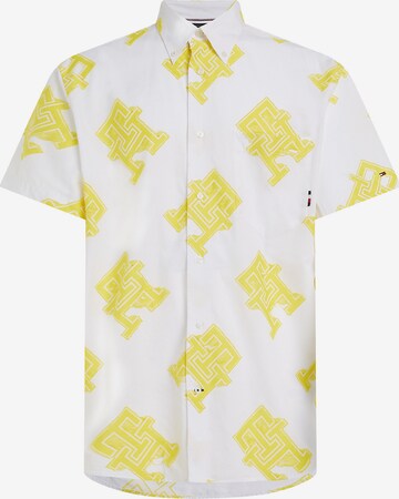 TOMMY HILFIGER Button Up Shirt in Yellow: front