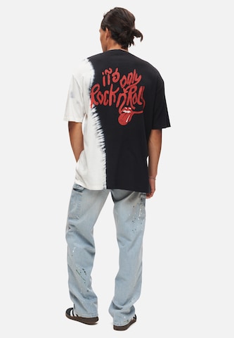 Recovered T-Shirt 'The Rolling Stones 'ROCK N ROLL'' in Schwarz