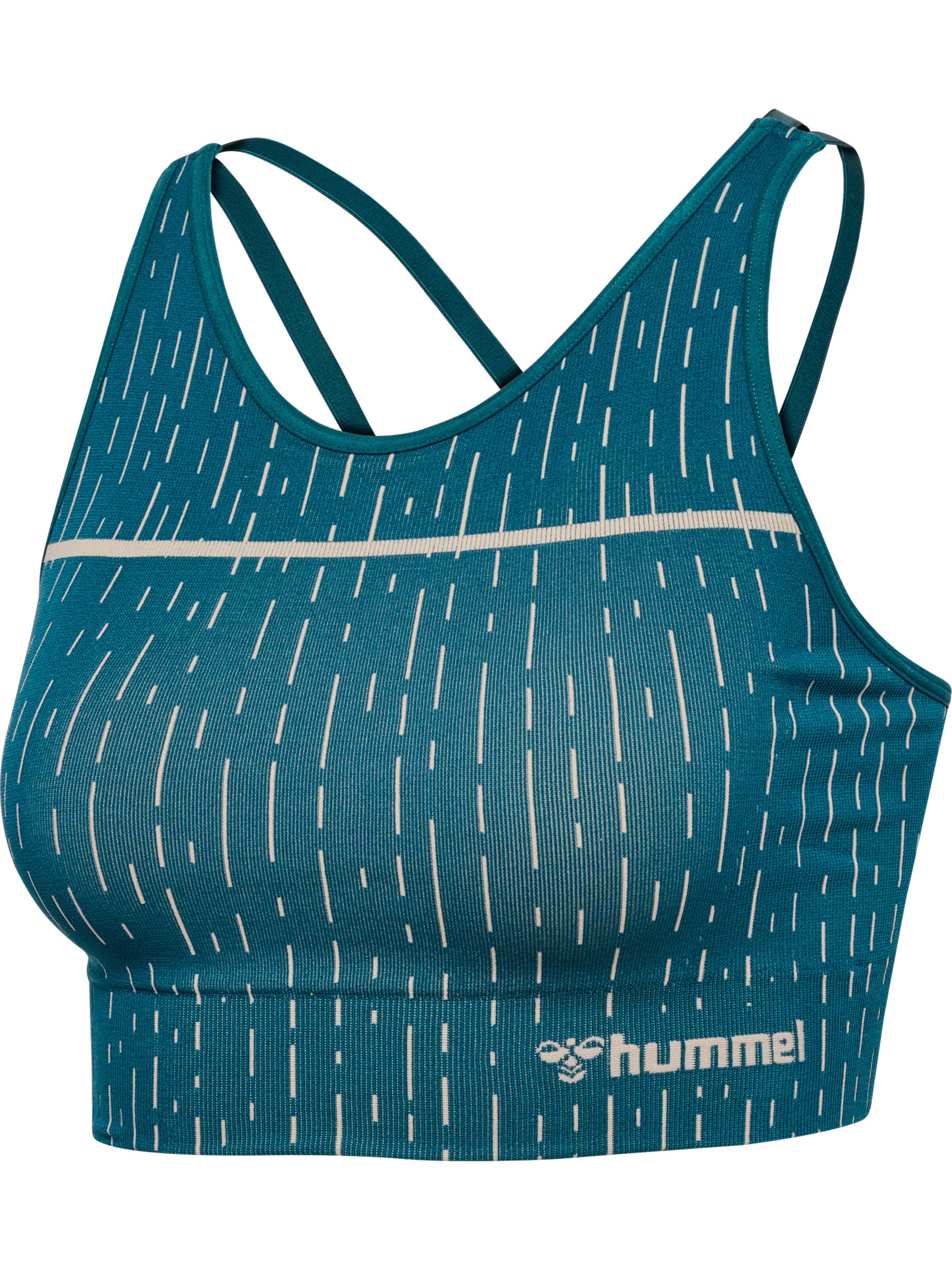 Hummel Bustier Sport-BH in Blau