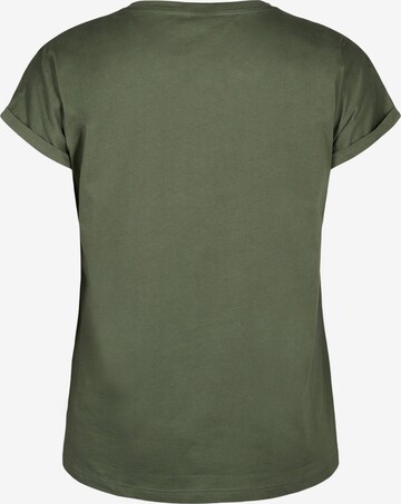 Zizzi Shirt 'Velin' in Groen