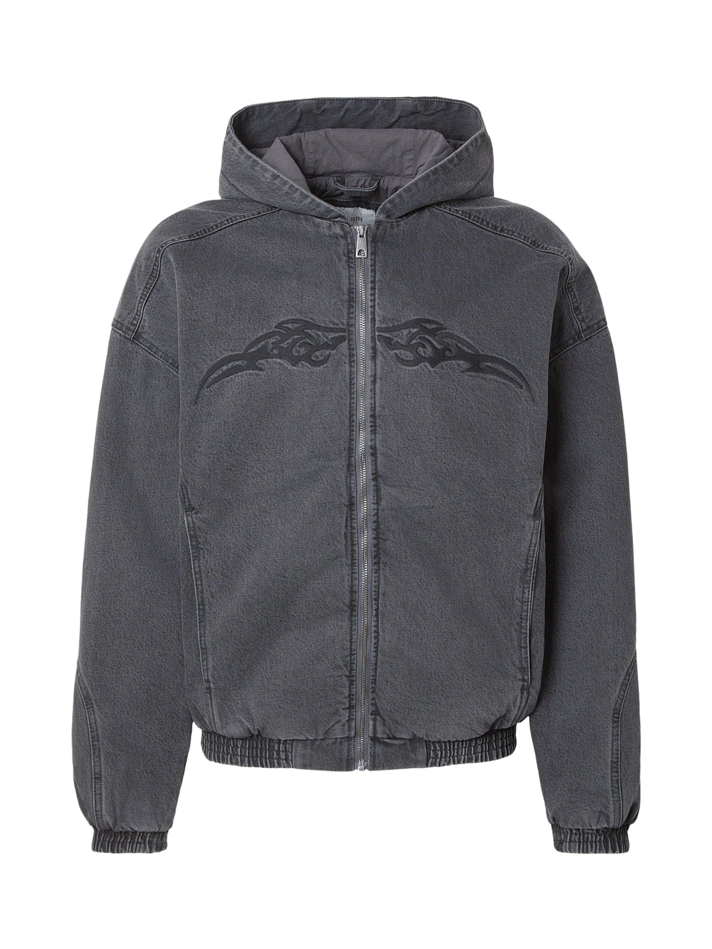 HOLLISTER Between-season jacket in Black denim, Item view