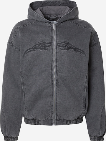 juoda HOLLISTER Demisezoninė striukė: priekis