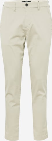 HOLLISTER Slim fit Chino trousers in Green: front
