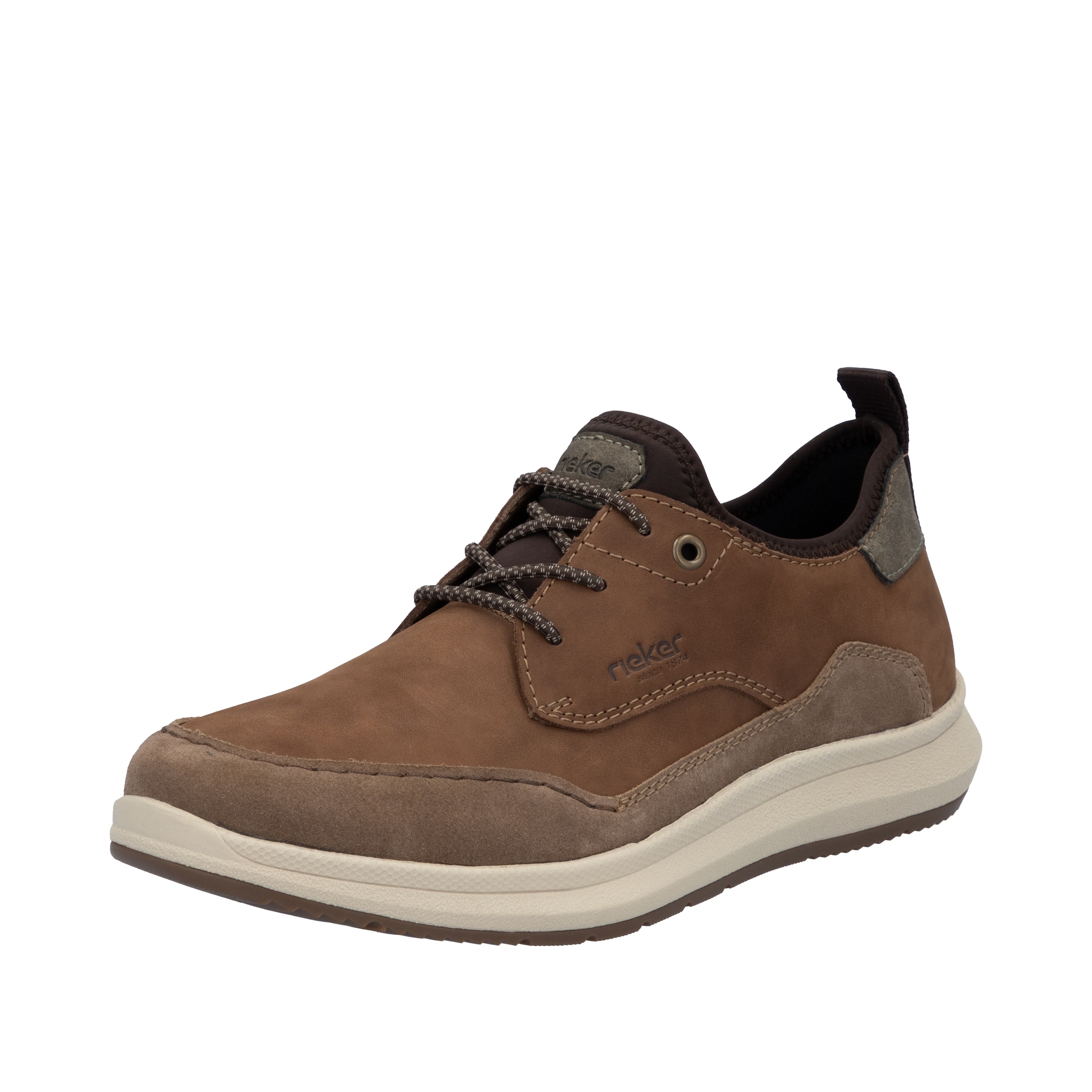 Chaussure de sport à lacets Rieker en marron : devant