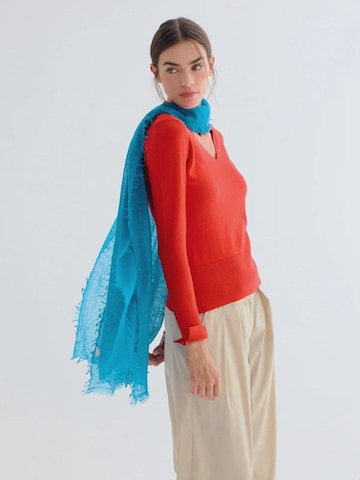 Écharpe SILK & CASHMERE en bleu