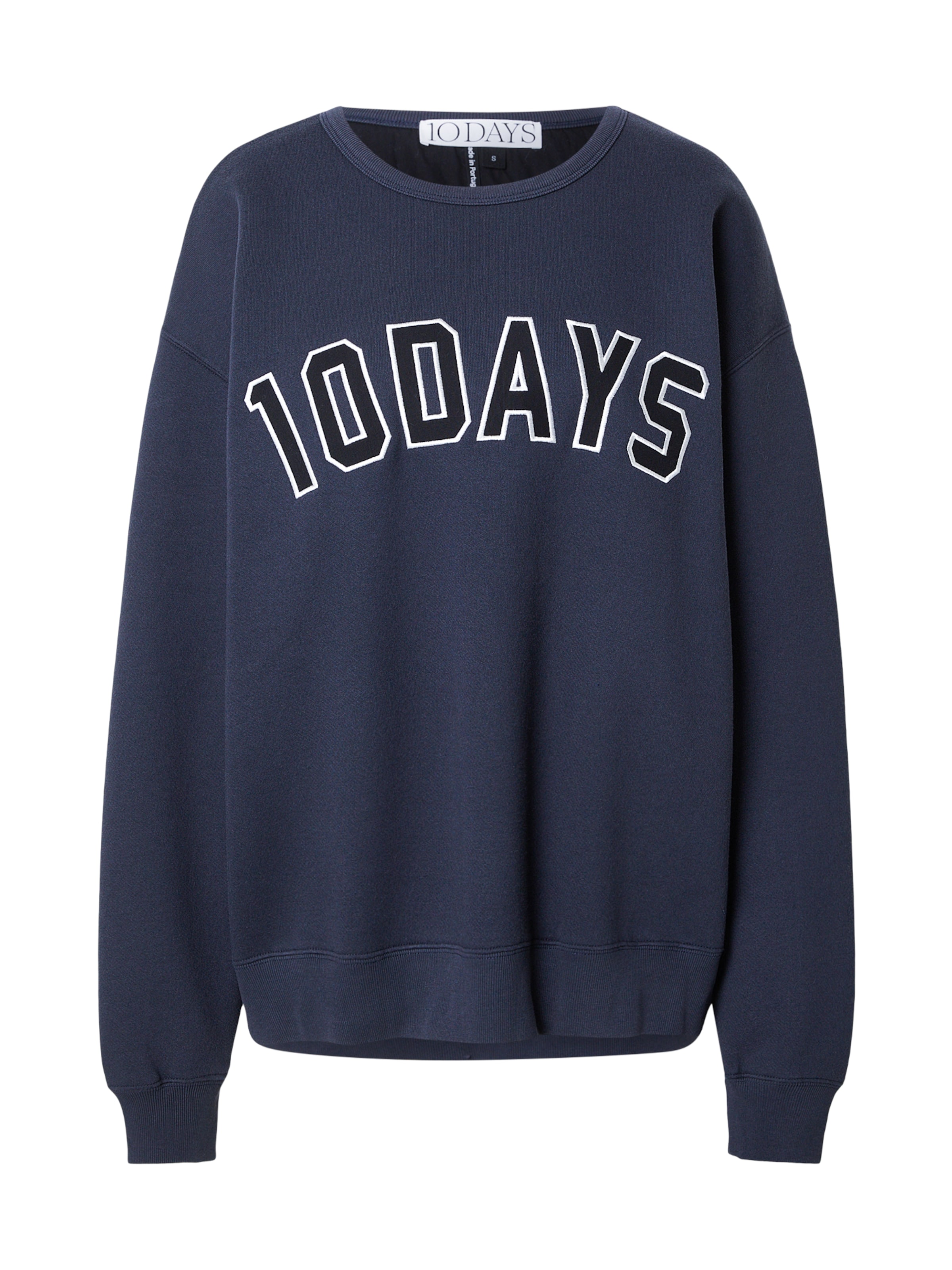 Sweat-shirt 10Days en bleu : devant