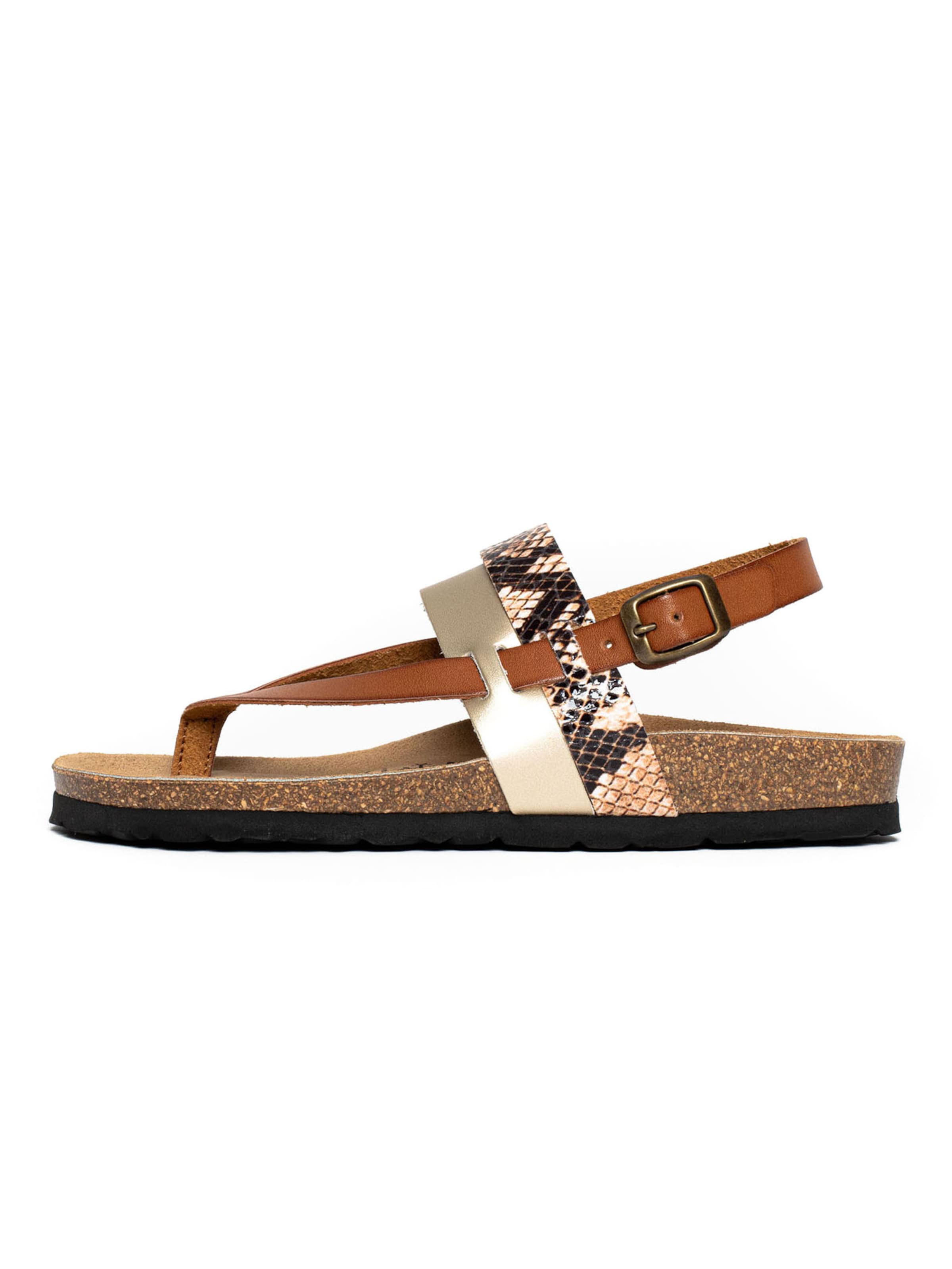 Bayton Strap sandal 'Lajas' in Brown: front