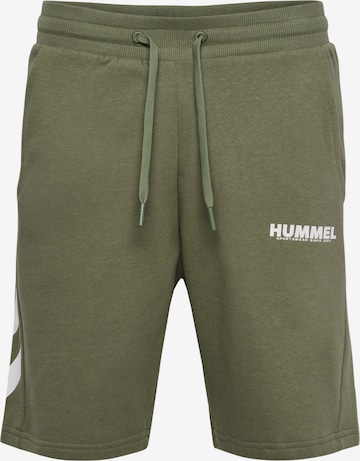 Hummel Workout Pants in Green: front