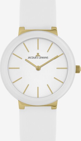 Jacques Lemans Analog Watch in White: front