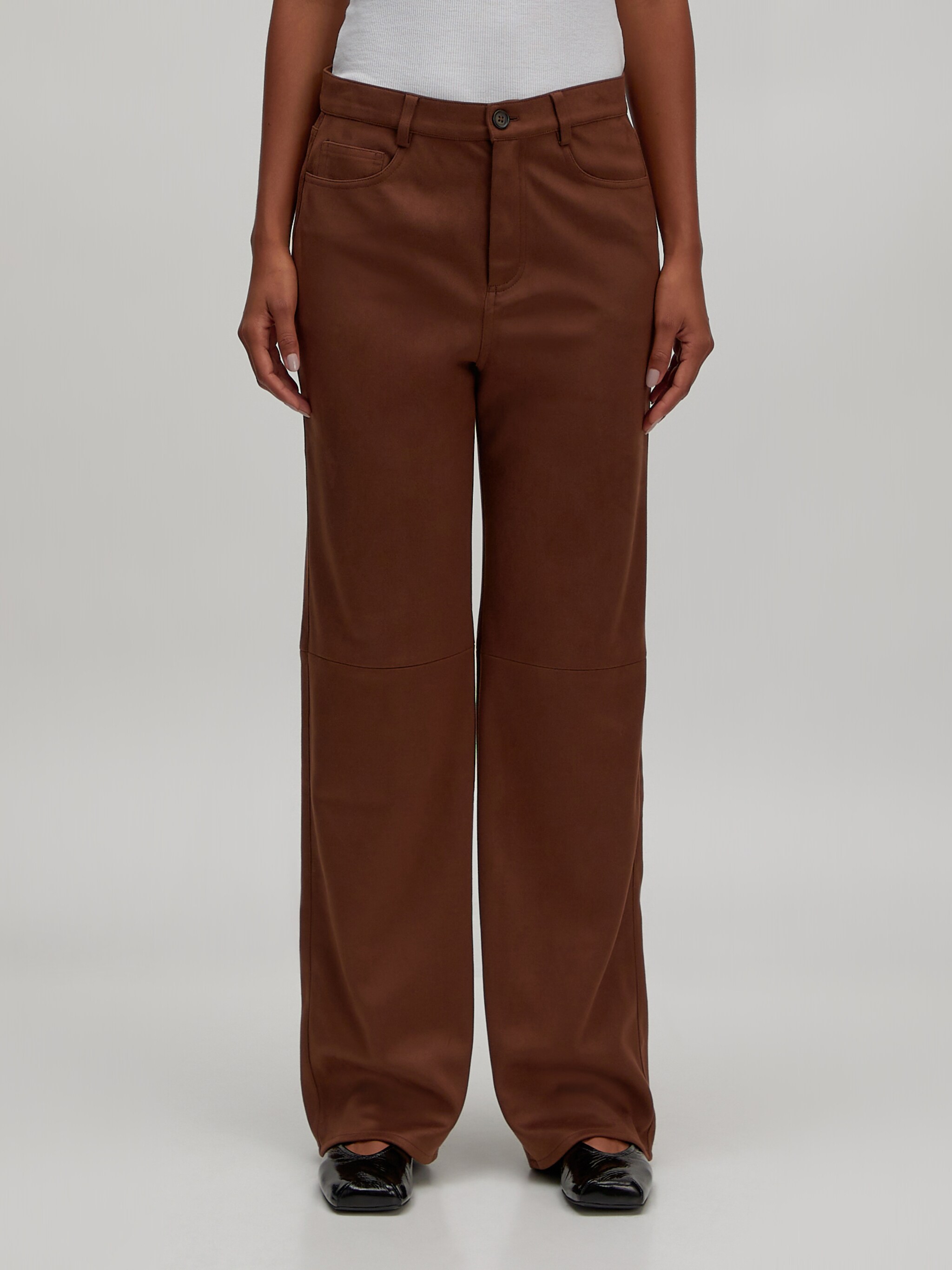 EDITED Producten Broek 'Celina' Bruin