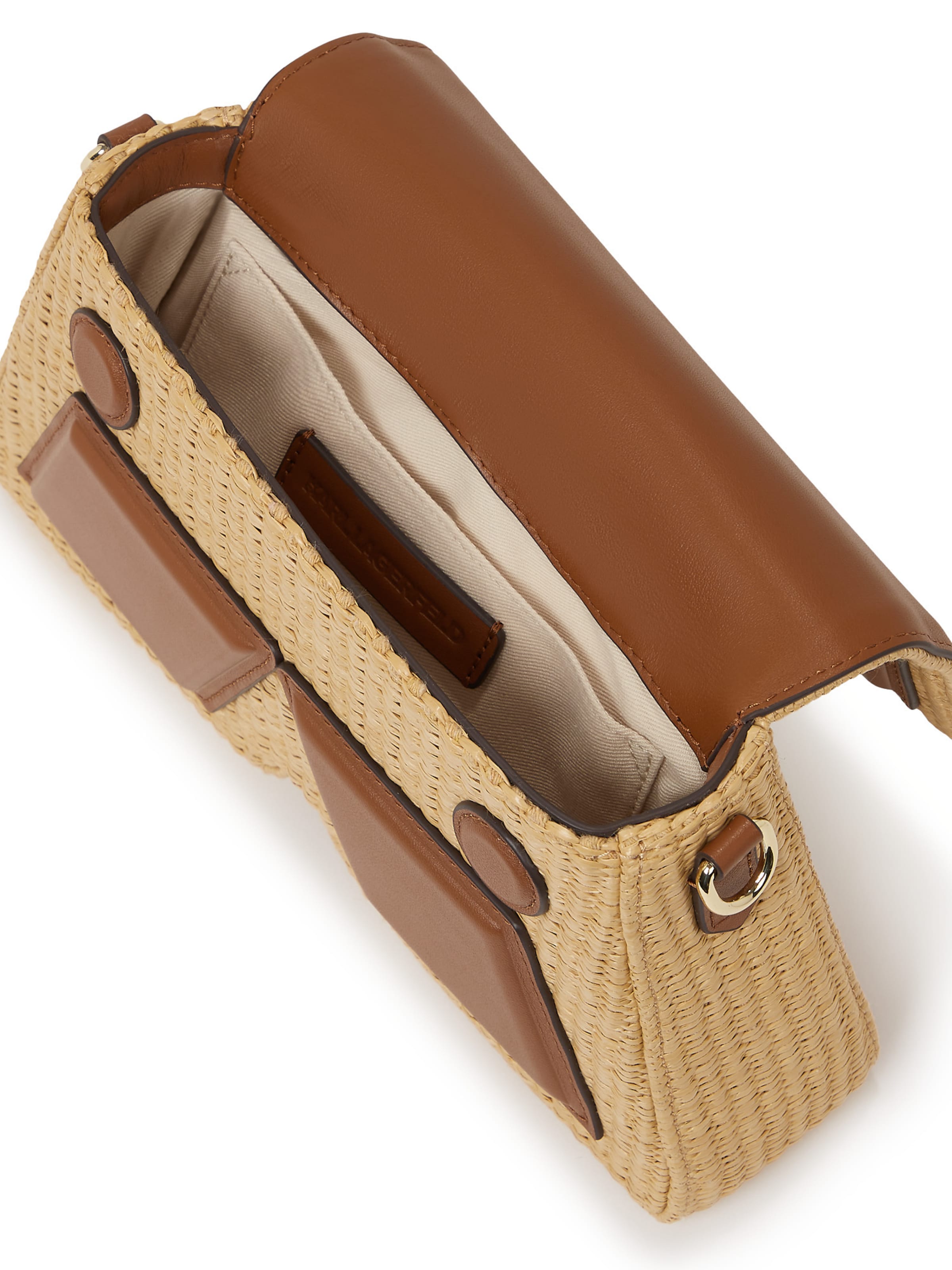 Karl Lagerfeld - Bolso de hombro 'Ikon' en beige