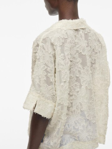 ROUGE EDIT Bluse i beige