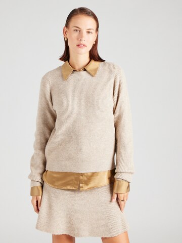 Pull-over 'NMNOLA' Noisy may en beige : devant