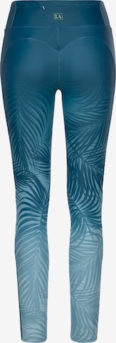 LASCANA ACTIVE Skinny Športne hlače | modra barva