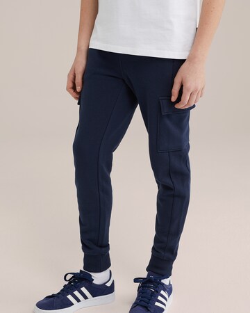 Regular Pantalon WE Fashion en bleu : devant
