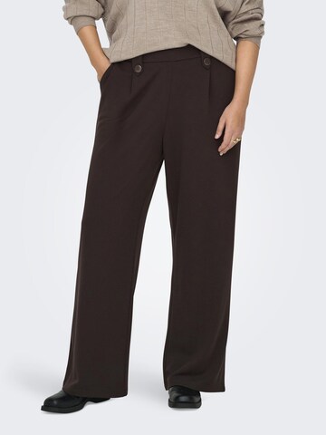 ONLY Carmakoma Wide leg Pants 'CARSania' in Brown: front