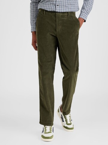 Dockers Normální Chino kalhoty – zelená: přední strana