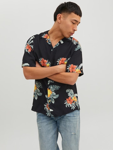 Regular fit Cămașă 'Luke' de la JACK & JONES pe negru: față