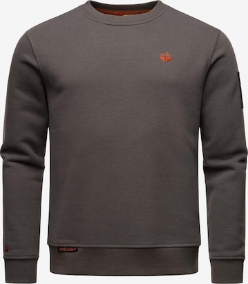 STONE HARBOUR Sweatshirt 'Boo Brock' in Grijs: voorkant