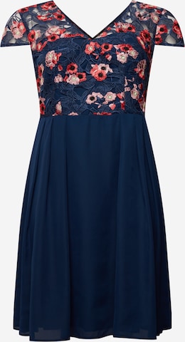 Chi Chi Curve Dress in Blue: front