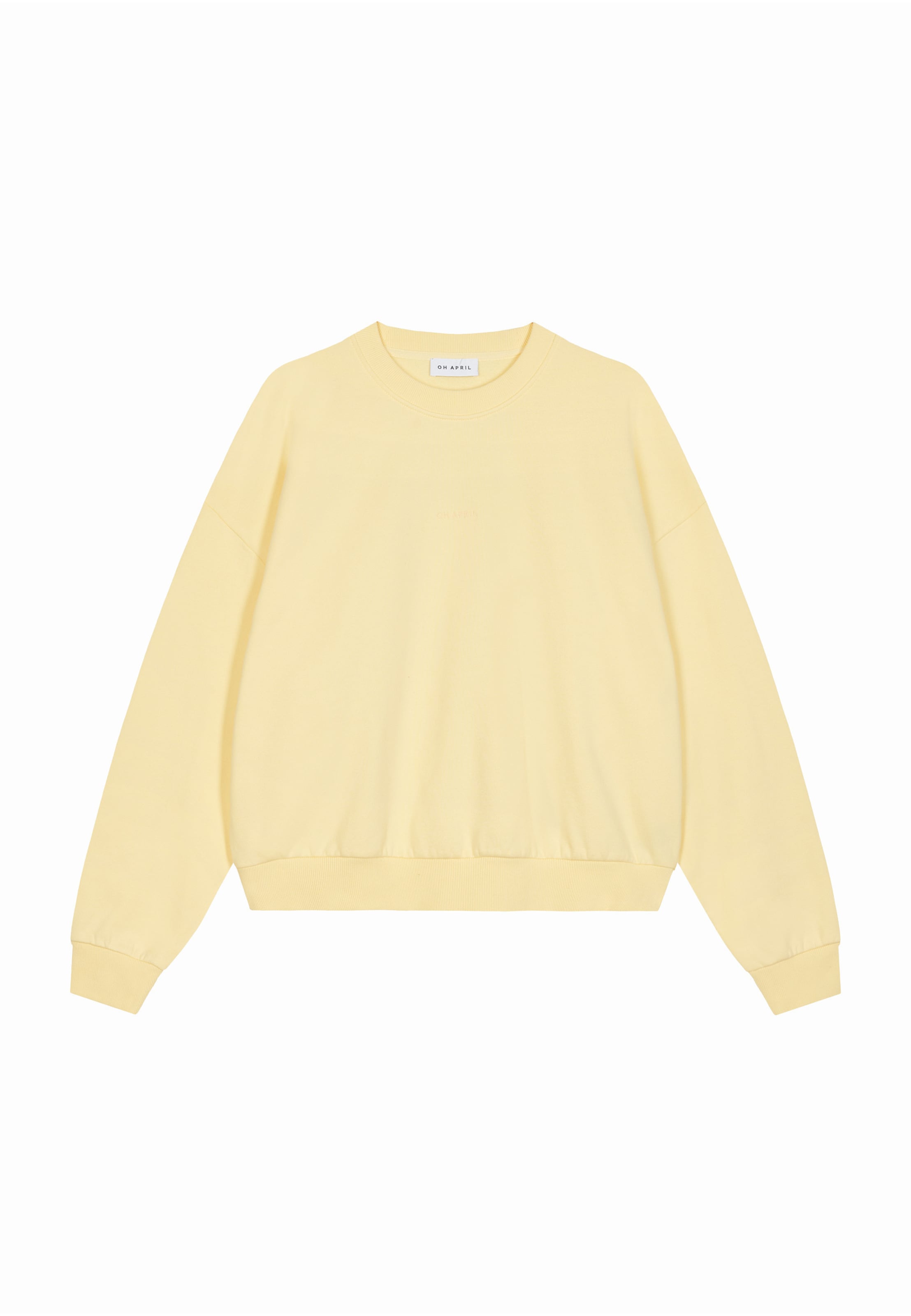 Felpa 'Coffee' di OH APRIL in giallo: frontale