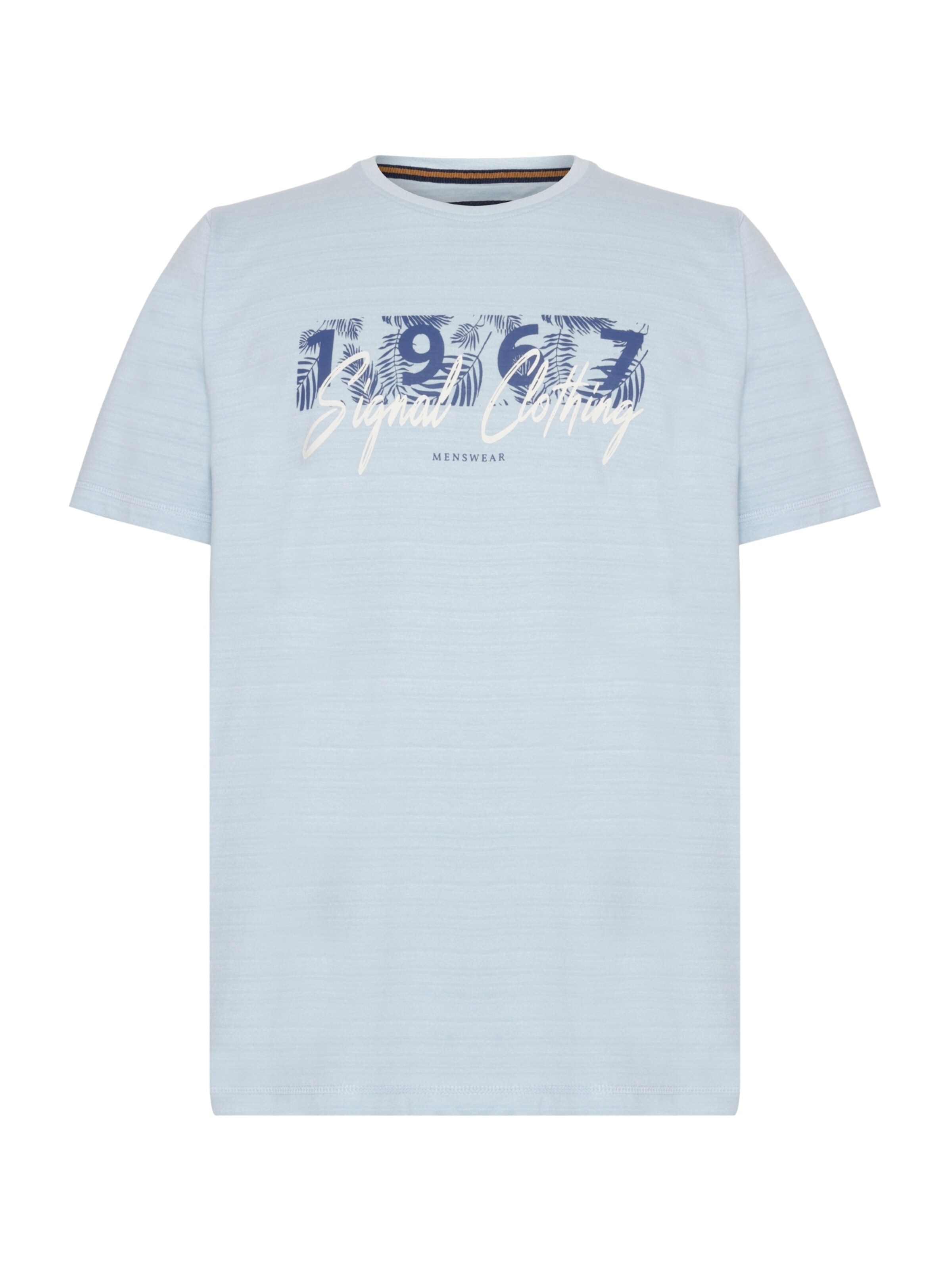 Signal T-Shirt 'Gert' in Blau: Vorderseite