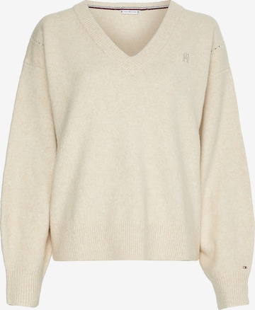 TOMMY HILFIGER Pullover in Beige: predná strana